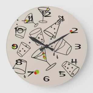 Drinks Acrylic Clock