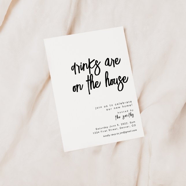 Drinks Are On The House Housewarming Invitation (Creator Uploaded)