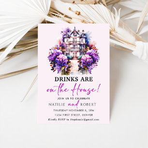 Drinks Are On The House Housewarming Party Invitation