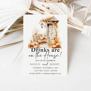 Drinks Are On The House Housewarming Party Invitation