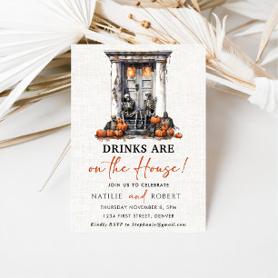 Drinks Are On The House Housewarming Party Invitation