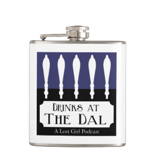 Drinks at The Dal Logo Hip Flask