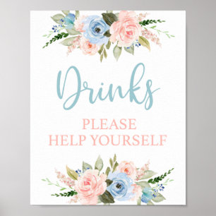 Drinks Gender Reveal Poster