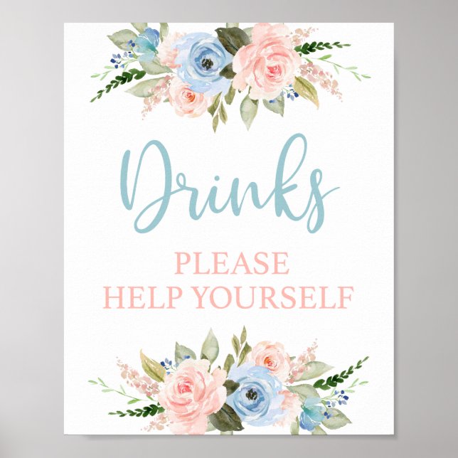 Drinks Gender Reveal Poster (Front)
