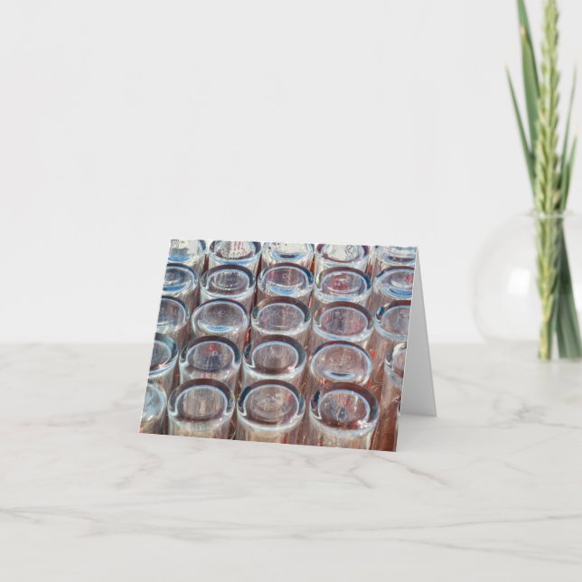 Drinks Glasses Abstract Card (Front)