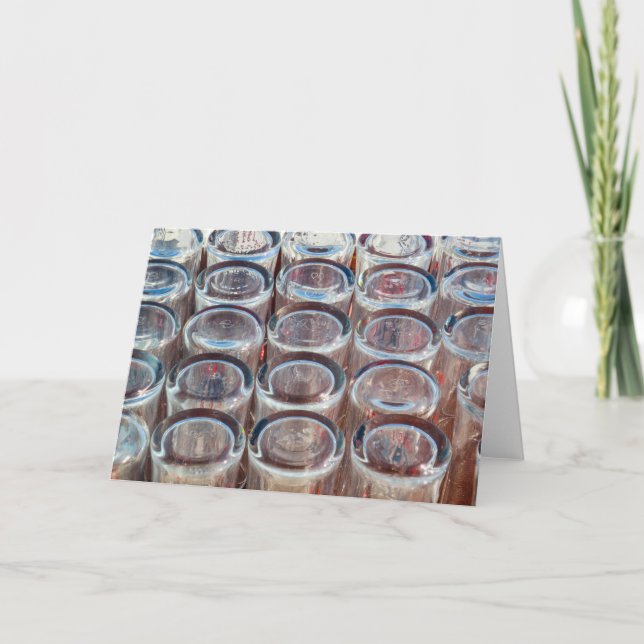 Drinks Glasses Abstract Card (Front)