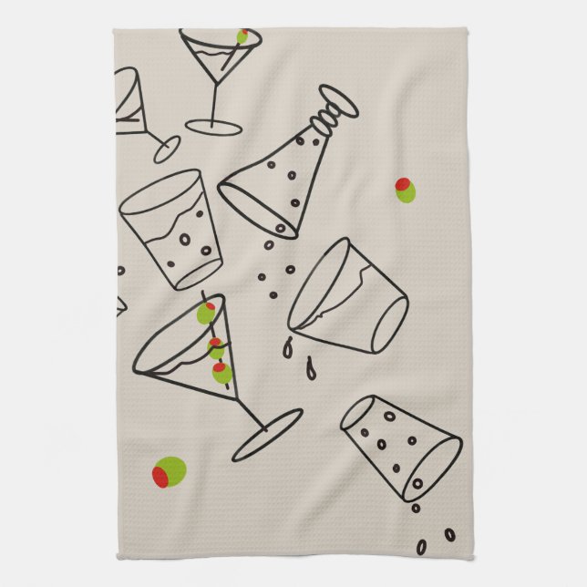 Drinks Kitchen Towel (Vertical)