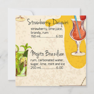Drinks Menu