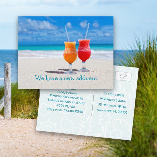 Drinks Moving Announcement Postcard