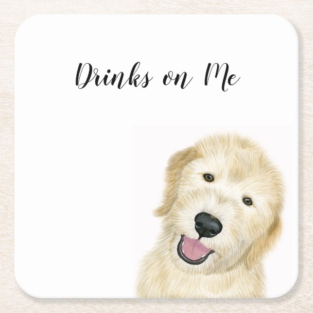 "Drinks on Me" Coaster (Front)