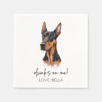 Drinks On Me! Dobermann Dog Pet Wedding