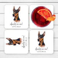 Drinks On Me! Dobermann Dog Pet Wedding