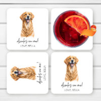 Drinks On Me! Golden Retriever Dog Pet Wedding