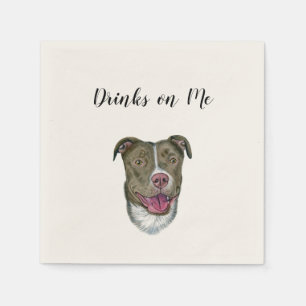 Drinks on Me Napkins (Dog)