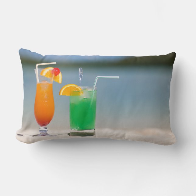 Drinks on the beach lumbar cushion (Front)