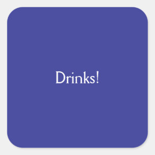 Drinks Square Sticker