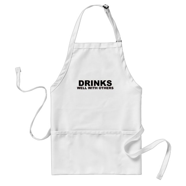 DRINKS WELL WITH OTHERS.png Standard Apron (Front)