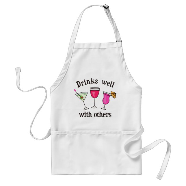 Drinks Well With Others Standard Apron (Front)