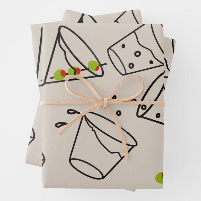 Drinks Wrapping Paper (In situ)
