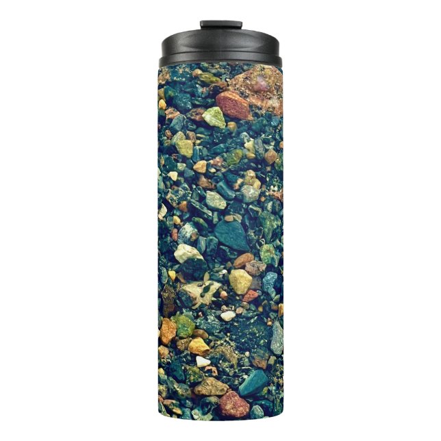 drinkware, Pretty Little Pebbles Thermal Tumbler (Front)