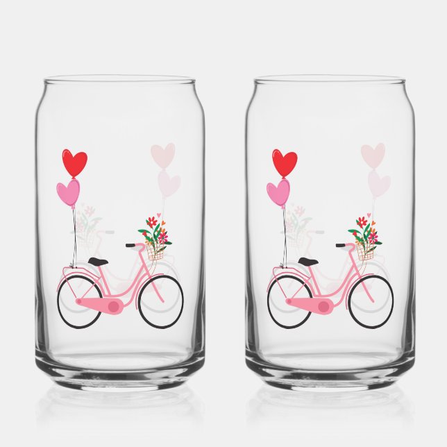 Drinkware Set - Bicycle Can Glass (Front)