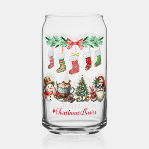 Drinkware Set-Christmas Basics  Can-Shaped Glass