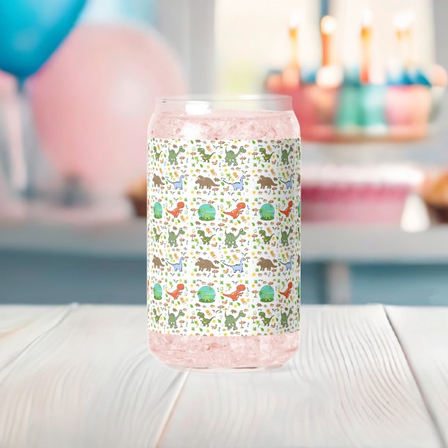 Drinkware Set Cute Dinosaur Can Glass (Insitu (Baby Shower))