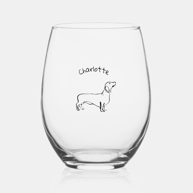 Drinkware Set Stemless Wine Glass (Front)
