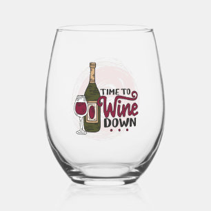 Drinkware Set Stemless Wine Glass