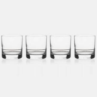 Drinkware Set with pour line Whiskey Glass