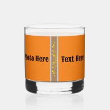 Drinkware Style: Printed Rocks Glass photo | text.