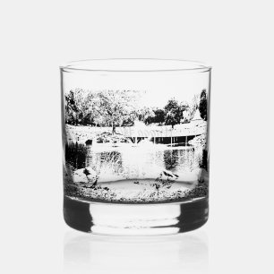 Drinkware Style: Printed Rocks Glass,  Whiskey Glass