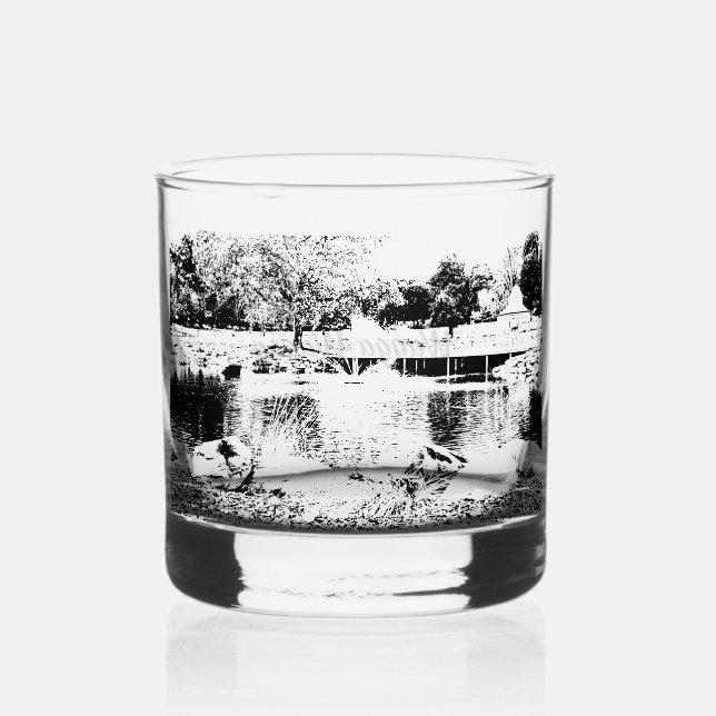Drinkware Style: Printed Rocks Glass,  Whiskey Glass (Front)