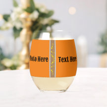 Drinkware Style: Printed Wine Glass photo | text.