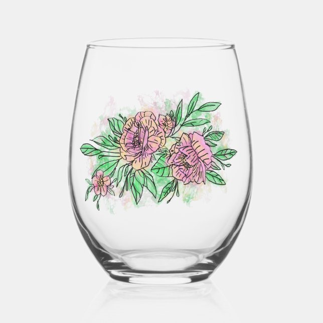 Drinkware Style: Stemless Wine Glass, Set: Set of Glass (Front)