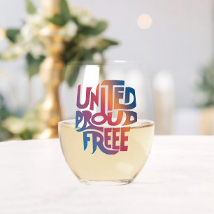 Drinkware Style: Stemless Wine Glass, with slogan Glass