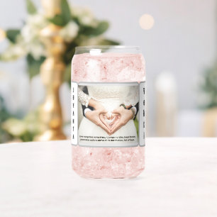 Drinkware wedding  photo with Name Can Glass. Glass