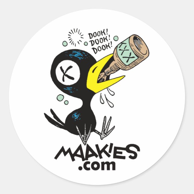 Drinky Crow Stickers (Front)