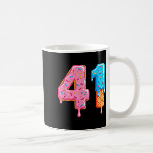 Drip 41 Meme Cool Baseball Style Number Forty One  Coffee Mug