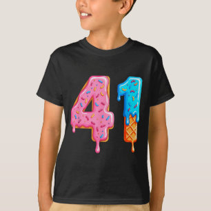 Drip 41 Meme Cool Baseball Style Number Forty One T-Shirt
