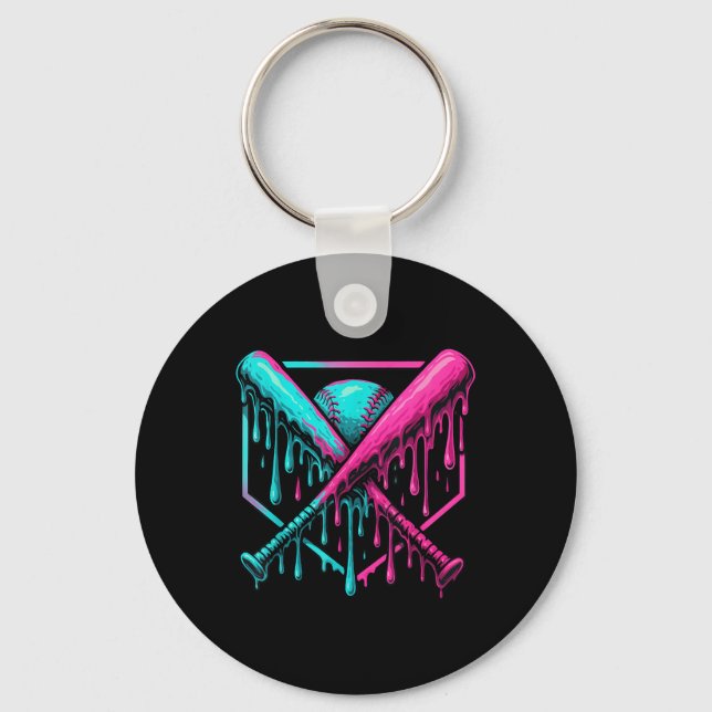 Drip Boys Baseball Bat And  Key Ring (Front)
