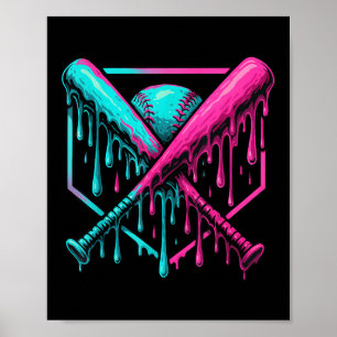 Drip Boys Baseball Bat And  Poster