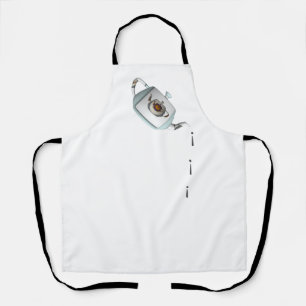 Drip Drip Teapot White Apron