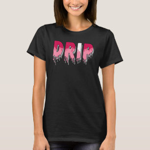 Drip Dripping Coral Chalk 1s Matching T-Shirt