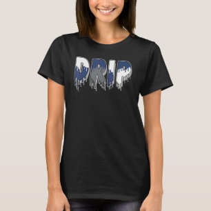 Drip Dripping Midnight Navy 4s Matching T-Shirt