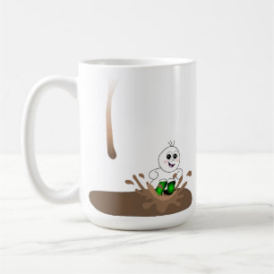 Drip Guy Splashing in Coffee Puddle Coffee Mug