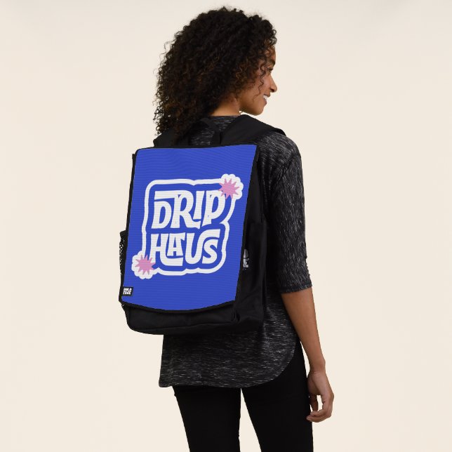Drip Haus – Retro Playful Logo Backpack (Worn)
