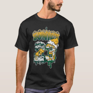 Drip Number 23 Noel Mid Green Yellow 1s Matching T-Shirt