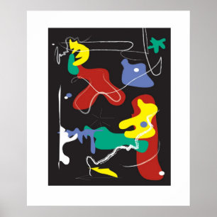 Drip Painting Poster