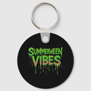 Drip Summerween Vibes Spooky Fun Classic Key Ring